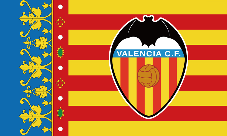 Вымпел с логотипом ФК Валенсия (Valencia)