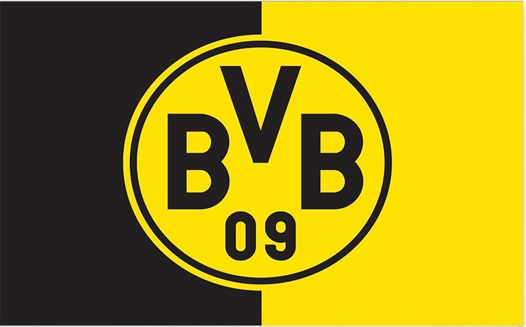 Флажок ФК Боруссия Дортмунд (Ballspielverein Borussia) Флажок ФК Боруссия Дортмунд (Ballspielverein Borussia)