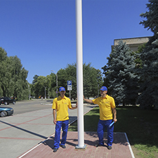 Компанія Flagi.in.ua встановила 18-метровий флагшток у місті Ізмаїл Компанія Flagi.in.ua встановила 18-метровий флагшток у місті Ізмаїл