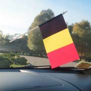 Прапорець Бельгії на лобове скло автомобіля