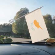 Прапорець Кіпру на лобове скло автомобіля