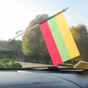 Прапорець Литви на лобове скло автомобіля