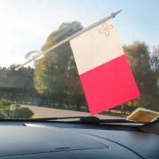 Прапорець Мальти на лобове скло автомобіля