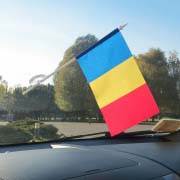 Прапорець Румунії на лобове скло автомобіля