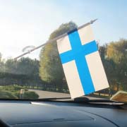 Прапорець Фінляндії на лобове скло автомобіля