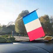 Прапорець Франції на лобове скло автомобіля