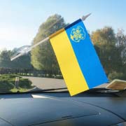 Прапорець Ужгород&nbsp;на лобове скло автомобіля