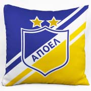 Подушка з логотипом футбольного клубу АПОЕЛ Подушка з логотипом футбольного клубу АПОЕЛ