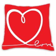 Подушка подарункова "Love з cерцем" принт 4 Подушка подарункова "Love з cерцем" принт 4