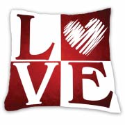 Подушка подарункова "Love" принт 1 Подушка подарункова "Love" принт 1