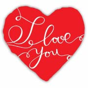 Подушка в формі серця "I Love You" Подушка в формі серця "I Love You"