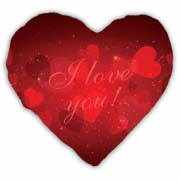 Подушка в формі серця "I Love You" принт 5 Подушка в формі серця "I Love You" принт 5